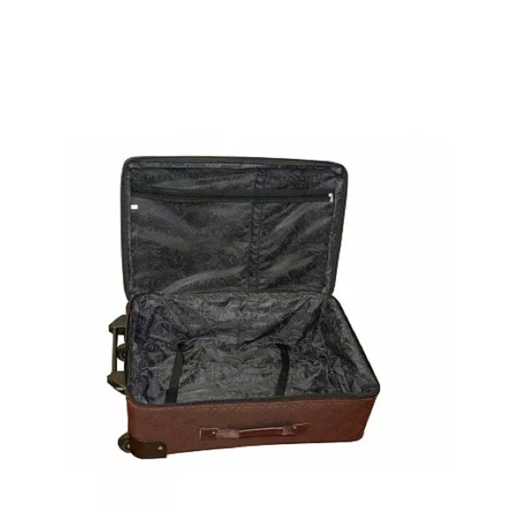 American Flyer Pemberly Buckles Piece Luggage Classic Brown- Travel